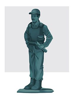 teal army figurine vest teal army figurine vest